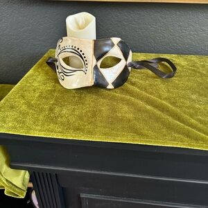 Elegant Black and Cream Mask